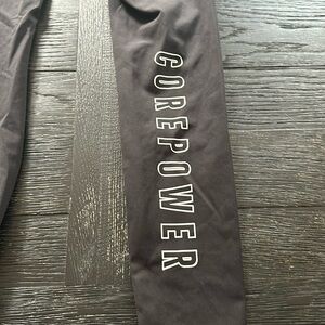 Lulu leggings with CorePowerYoga on back